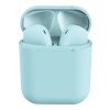 蓝牙耳机双耳无线入耳式适用苹果iphone华为v 磨砂蓝[HiFi音质+蓝牙5.0+超长续航+智能触控+自动弹 官方标配