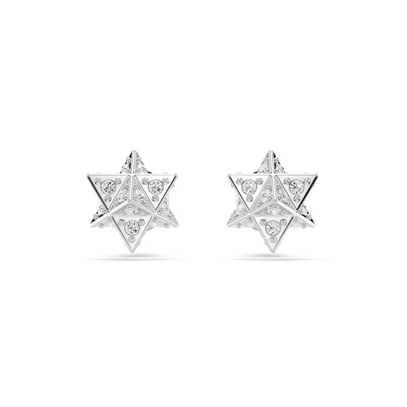 施华洛世奇(SWAROVSKI)女士耳饰优雅银色时尚简约耳环适合日常与特殊场合