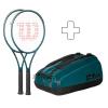 Wilson威尔逊 网球拍 2x Blade 104 V9 Plus 球拍包锦标赛球拍灵活减震