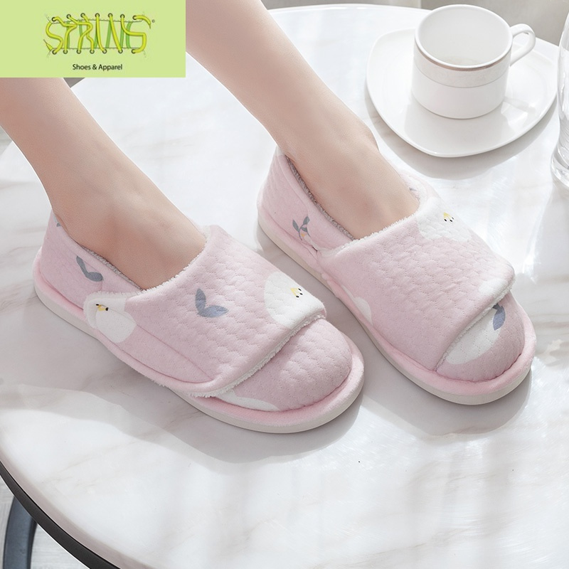 月子鞋冬季包跟可爱孕妇拖鞋女秋季产后月子用品软底产妇鞋子语娄