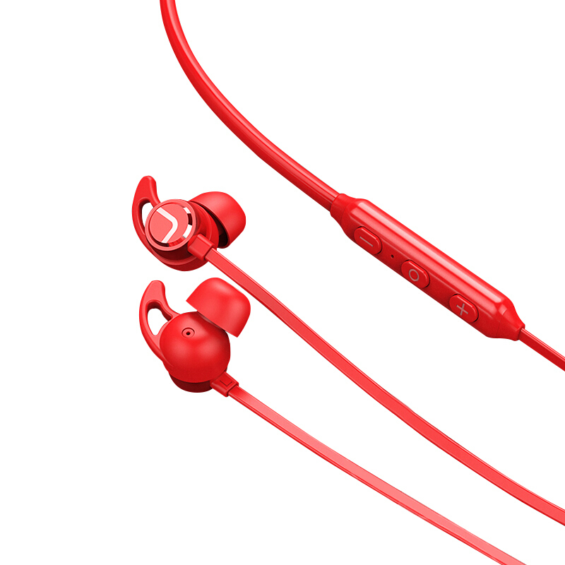 联想运动蓝牙耳机X1红色无线跑步男女双耳挂耳入耳式颈挂脖式磁吸防脱落狂甩不掉