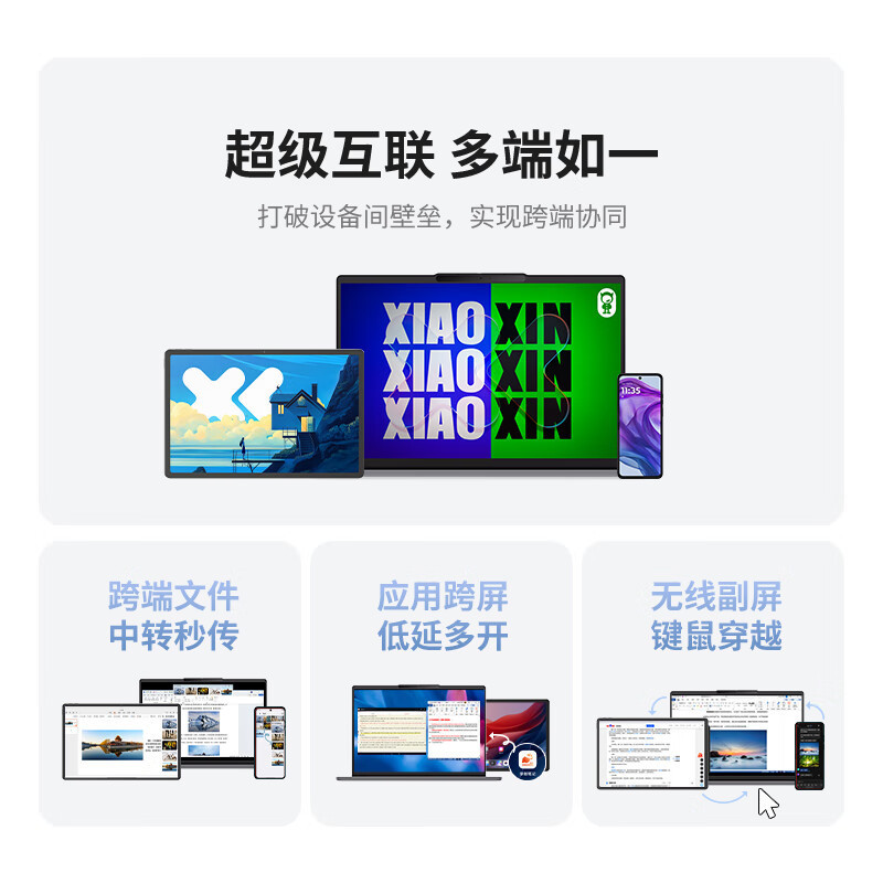 联想(Lenovo)小新15C/SE 2025新款 15.3英寸高性能轻薄笔记本电脑 i5-13420H 16G 512G SSD 可扩展内存硬盘 商用学习办公娱乐高清大图