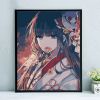 diy数字油画手绘填色卡通人物唯美少女客厅装饰油彩画