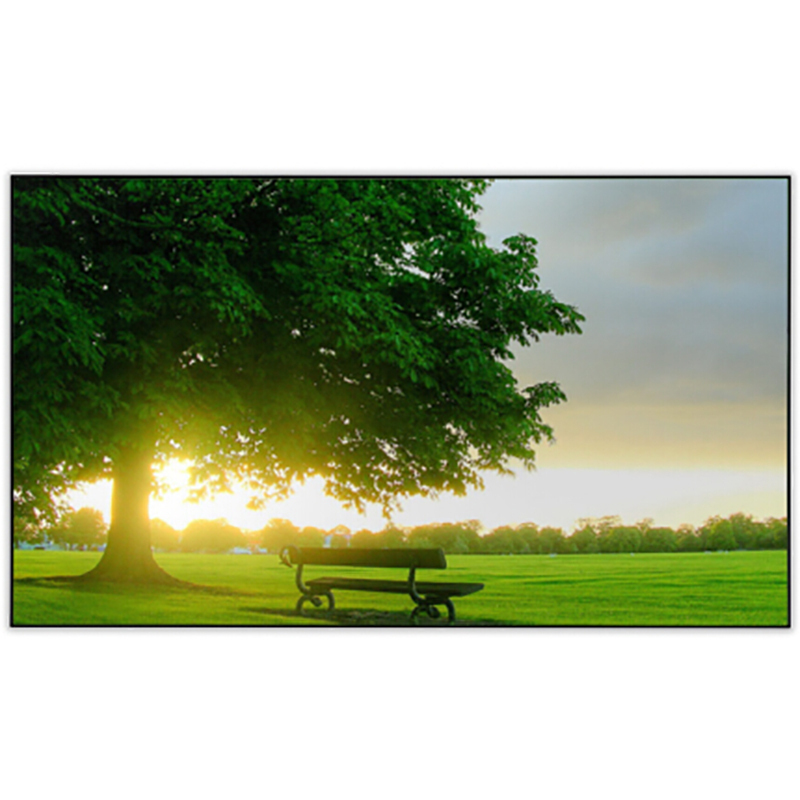 经科JK画框投影幕布窄边框HB-W2高增益金属打孔透声幕80寸16:10