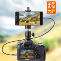 火豹手机平板佳能单反相机监视器低角度取景延时摄影热靴云台支架夹子 (金属手机夹)套餐一手机支架手机座