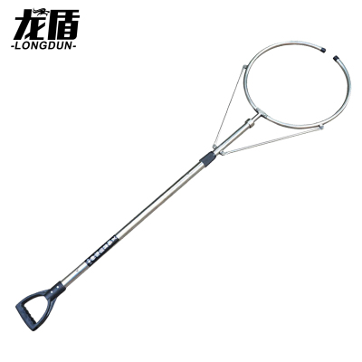 龙盾伸缩锁腰钢叉保安用品装备幼儿园学校防暴器材自动锁腰