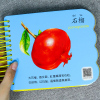 宝宝撕不烂水果蔬菜婴幼儿童早教卡片认知卡1-2-3-4-5-6岁宝宝书本幼儿益智字卡 两三岁宝宝看图识字认知书益智早教