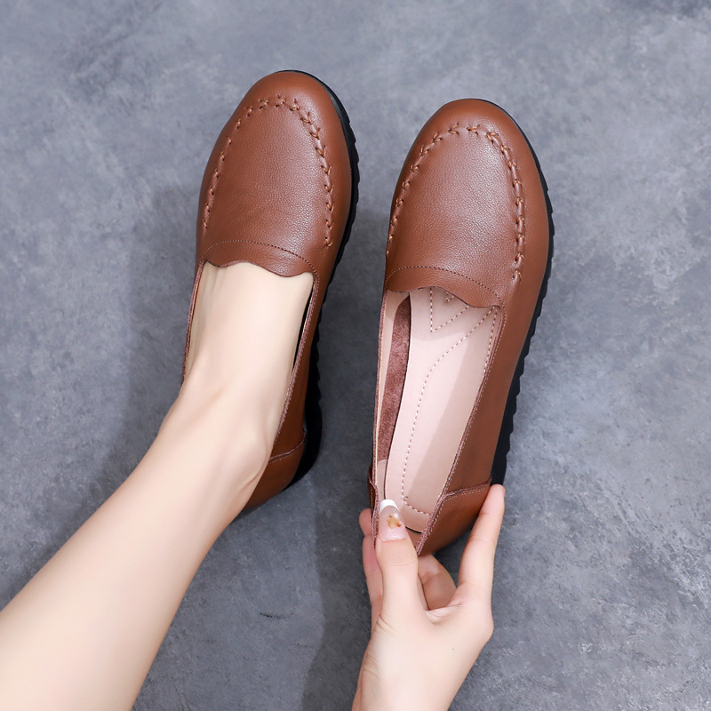 Brookings圆头中口平底纯色单鞋休闲1QgRk4