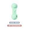 儿童安全锁抽屉锁冰箱锁柜门多功能锁扣婴儿宝宝防开柜子锁|薄荷绿色 安全长软锁(12个装)