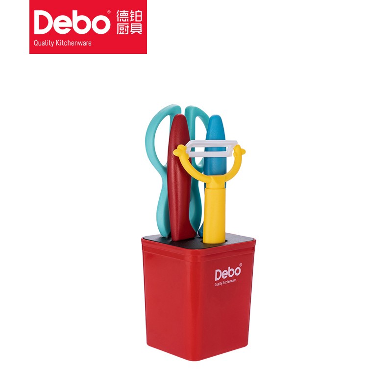 德铂(Debo)萨曼塔 水果刀不锈钢瓜刨套装DEP-683高清大图