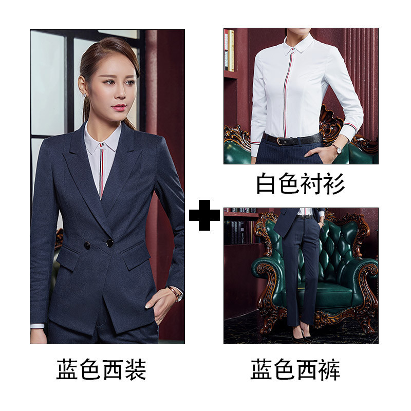 套装通勤女装西服工装女士正装黑色西装外套大码工作服高档职业装视频