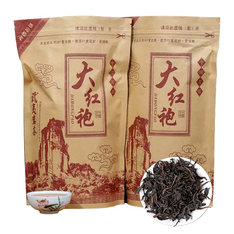 痴福 大红袍武夷岩茶春茶浓香型乌龙茶大红袍散装500g袋装高清大图