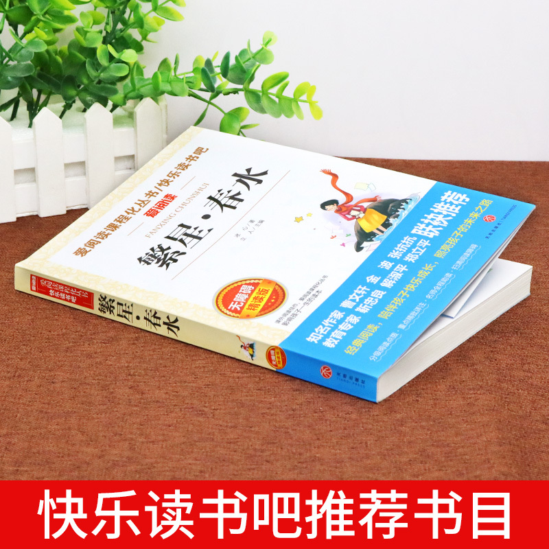 寄小读者 [正版]繁星春水 冰心四年级下册阅读课外书必读的小学生现代诗儿童文学全集诗歌现代诗集大全散文读本散文集精选小学