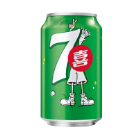 百事可乐 7喜 冰爽柠檬汽水 碳酸饮料 330ml*24(整箱)(新老包装、纸箱/塑包随机发货)
