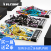 [买3送2]花花公子内裤男抗菌棉内裆冰丝印花时尚多色中腰弹力型平角男内裤3673-3条装