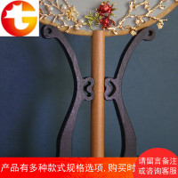 中国风实木团扇扇架宫扇底座展示架古风扇托扇座可拆卸团扇支架