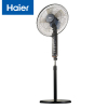 海尔 Haier 电风扇家用落地扇学生立式大风量客厅宿舍办公室远程遥控定时轻音五叶扇 新品-五叶强劲+9h定时-落地扇