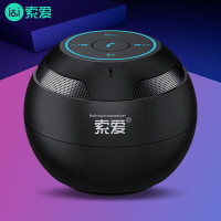 索爱 S35Plus蓝牙音箱音响电脑喇叭桌面小低音炮家用车载迷你便携式收款插卡播放器礼物 黑色