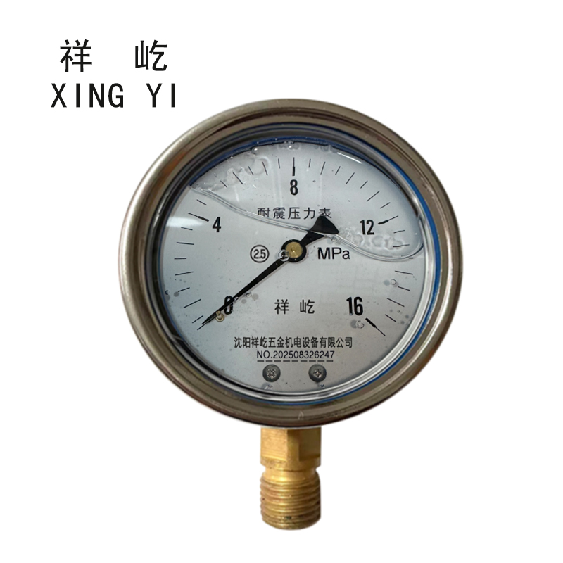 祥屹 耐震压力表 YN60 块 0-16MPa