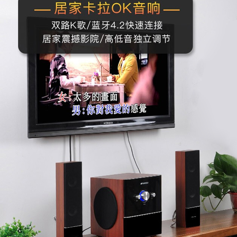 山水(SANSUI) GS-6000(66A)家庭K歌音响重低音炮蓝牙音箱家用客厅音箱电脑台式电视笔记本音响
