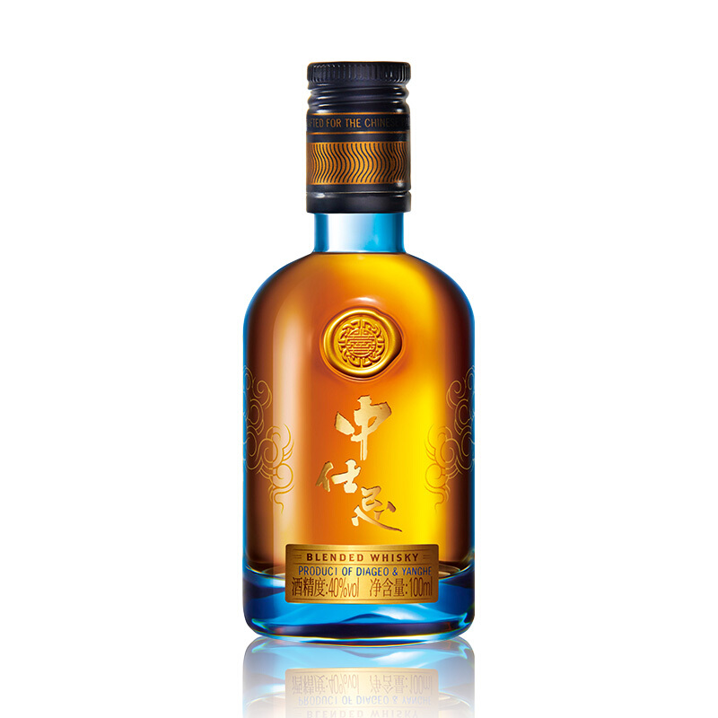 帝亚吉欧联合洋河 中仕忌洋酒 调配威士忌 40度100ml 绵柔顺口 层次丰富