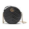 GUCCI 古驰 女士GG Marmont系列皮革圆形单肩斜挎包 550154 0OLET