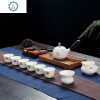 封后(FENGHOU)景德镇功夫茶具套装家用客厅简约羊脂玉白瓷茶盘小茶杯陶瓷泡茶壶 封 12件羊脂玉瓷茶具套组(如意壶款