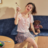 [2.5折价36元叠加优惠券]唐狮新款衬衫女夏薄款短袖外套泡泡袖衬衣设计感法式小众上衣