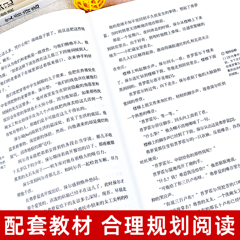 九年级必读名著完整版(全四册) [正版]全套12册 初中必读名著十二本朝花夕拾鲁迅原著西游记海底两万里和骆驼祥子老舍七年