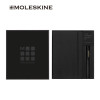 魔力斯奇那Moleskine X Kaweco联名合作款大型经典黑色硬面横间笔记本加宝珠笔礼盒装