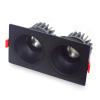 LED射灯 防眩光 嵌入式 黑架+白杯-双头15W*2白光