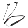 联想(Lenovo)蓝牙耳机 HE05XⅡ运动挂脖 黑色IPX5级防水汗 挂脖式蓝牙5.0耳塞 隔音降噪环绕立体声好音质