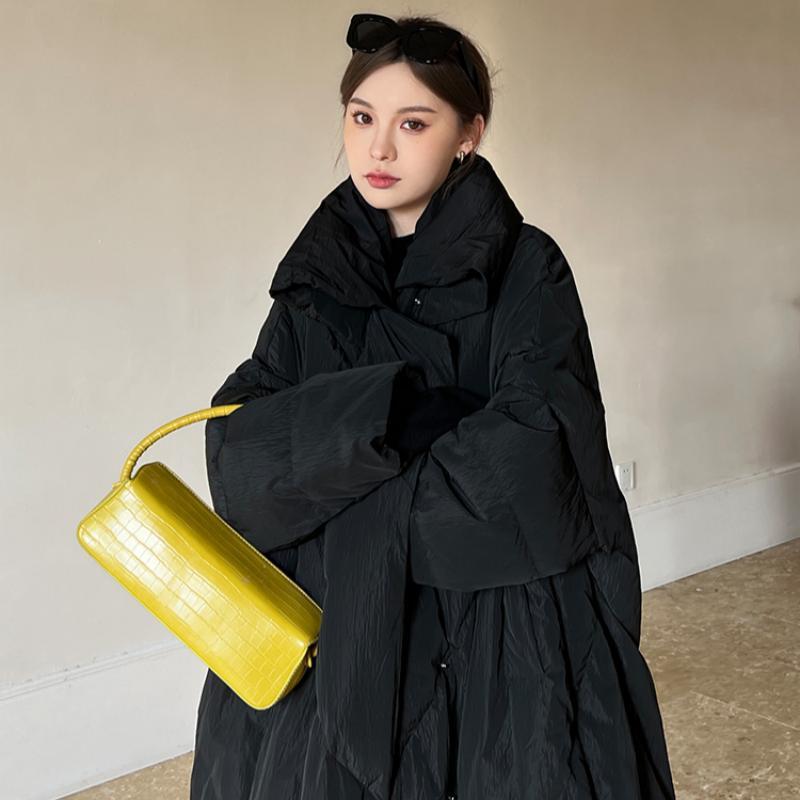 2025年新款大码冬季棉服女中长款韩版宽松大被子棉衣棉袄加厚外套