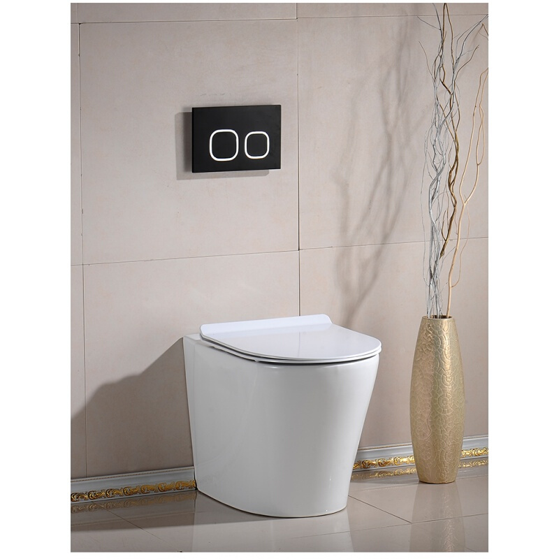 落地马桶墙排后出水坐便器暗装靠墙式座厕入墙隐藏水箱出口欧洲马桶+3003水箱水箱185mm波迷娜BOMINA