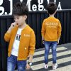 男童外套2020春秋新款棒球服夹克中大童韩版儿童长袖外套男孩上衣 黄色字母男童外套 120码建议身高110cm左右