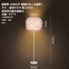 美的(Midea)创意欧式羽毛客厅落地灯卧室温馨北欧台灯装饰床头结婚庆时尚灯具 超密水晶款-白色灯杆-脚踏开关