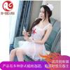加大码情趣内衣女诱惑网纱护士服制服职业胖MM套装透明视骚媚