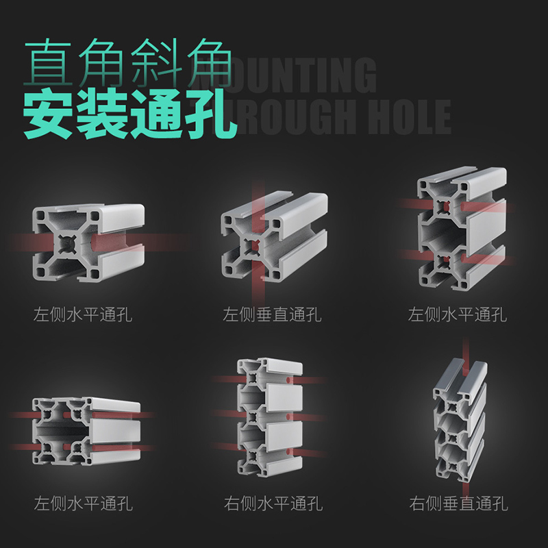 怡合达 欧标30系列型材-AOB02-H3030-L315 8个/包*1包起订