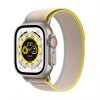 Apple Watch Ultra 智能手表 (GPS+蜂窝版)49mm 钛金属表壳 黄配米色野径回环式表带M/L