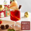 YICHENG热红酒杯耐热玻璃杯网红ins风竖条纹矮脚杯香槟杯果酒鸡尾酒杯子 矮脚杯(二杯)