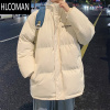 HLCOMAN羽绒棉衣男士外套冬季新款潮牌加绒加厚晋江棉服男生防寒p暖棉袄