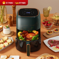 苏宁宜品 空气炸锅 熔岩8触控版5.5L大容量大功率可视化低脂无油烟薯条机 ZG008E(SNYP-ZG5L-P08S)