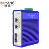 博扬 工业级交换机 二光二电千兆光纤收发器SFP 宽温宽压 导轨式以太网交换机 含电源不含模块 BY-ISUG2021
