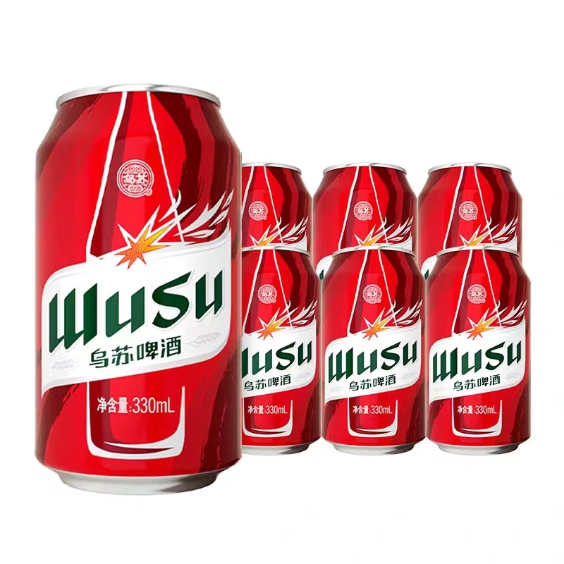 乌苏啤酒(wusu) 大红乌苏 330ml*12罐 红罐乌苏听装