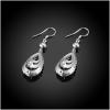 E072 Silver Earrings 925纯银耳环日韩耳钉女气质长款简约防过敏送女朋友七夕情人节礼物