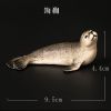 仿真动物模型套装玩具海洋生物大白鲨鱼虎鲸海豚企鹅海龟儿童礼物 海狗