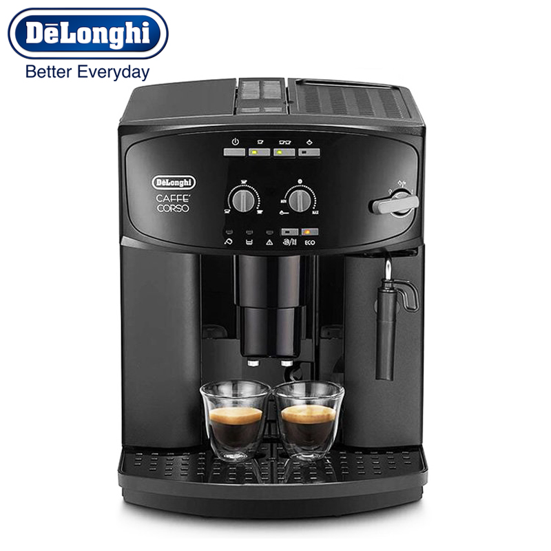 德龙(DeLonghi)ESAM2600全自动咖啡机 原装进口豆粉两用 现磨研磨一体卡布奇诺奶泡家用办公室意式浓缩咖啡机