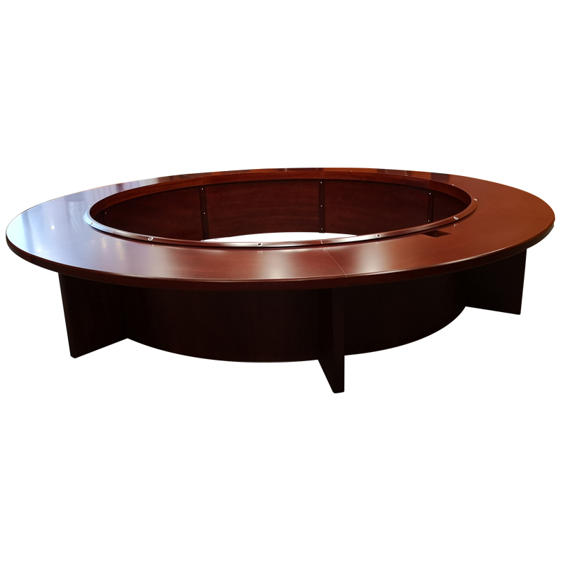 心业φ3米圆形会议桌XY-HY03Y会议桌适用10平米会议室 此产品单件不售(仅在线下销售,仅供安徽政府单位批量采购)