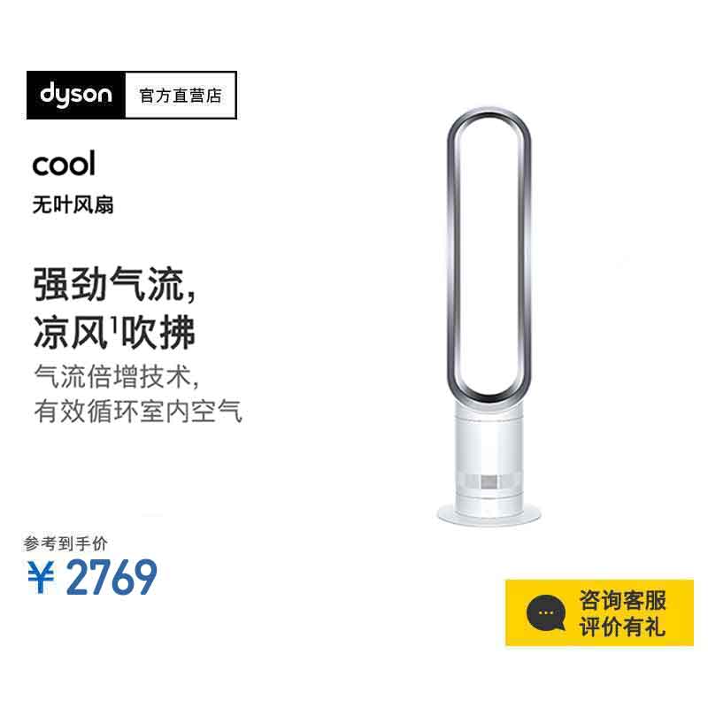 戴森(Dyson)无叶电风扇AM07 强劲稳定气流 无叶风扇白银 风扇落地 电风扇落地扇