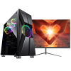 铭能 i9级2670V2/GTX1660Ti独显/16G内存/512G固态 台式电脑 DIY组装机 台式机电脑主机 组装电脑 家用办公商务学生直播网课游戏电脑台式+24英寸全套